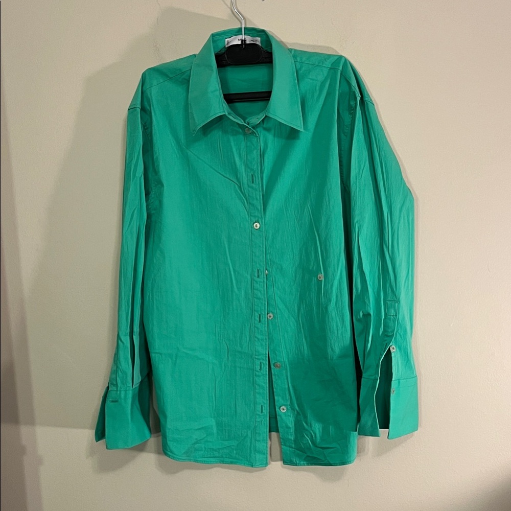 MNG Green Women's Blouse with Shorts